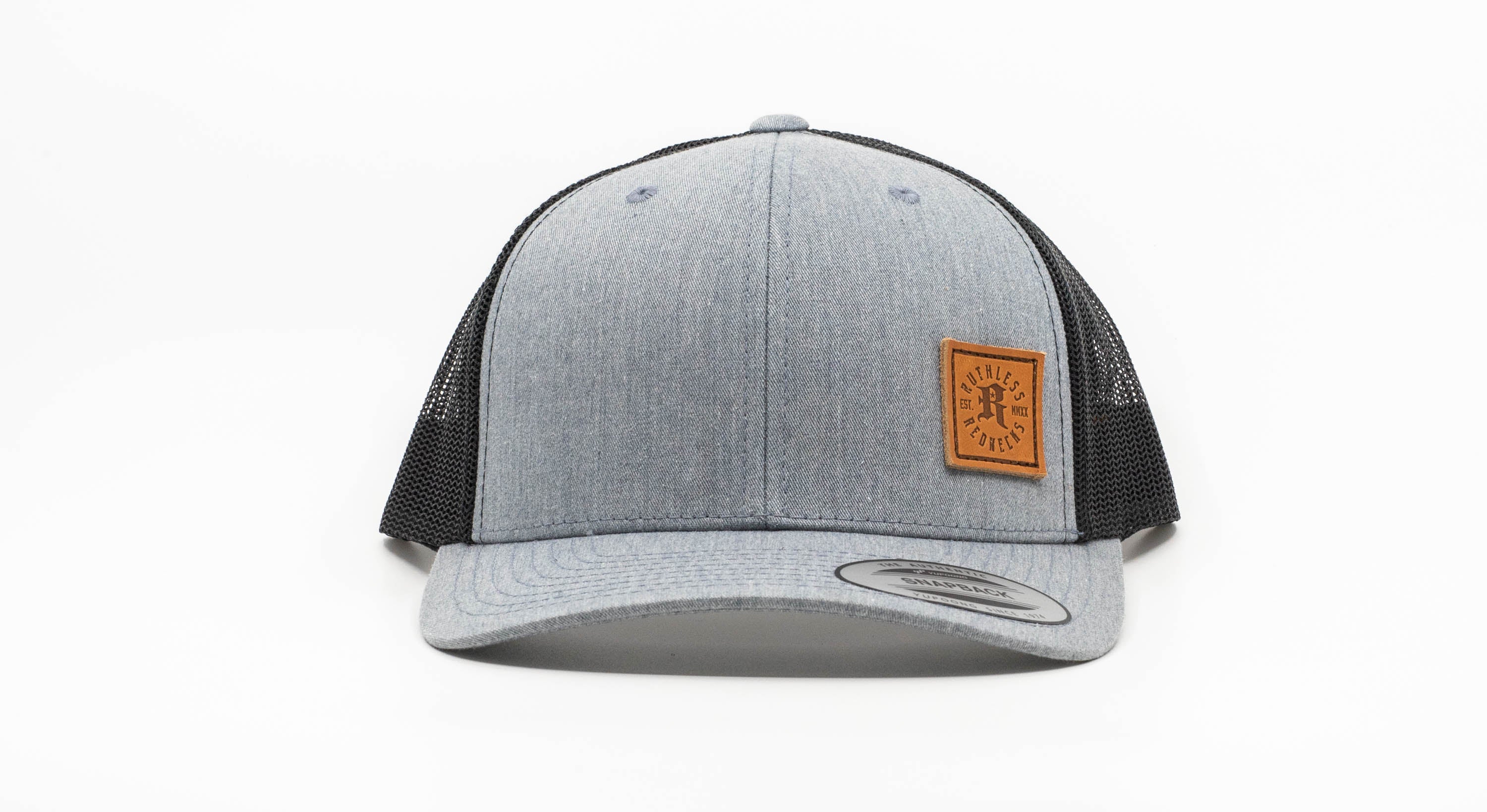 Icon Leather Square Curved Snapback