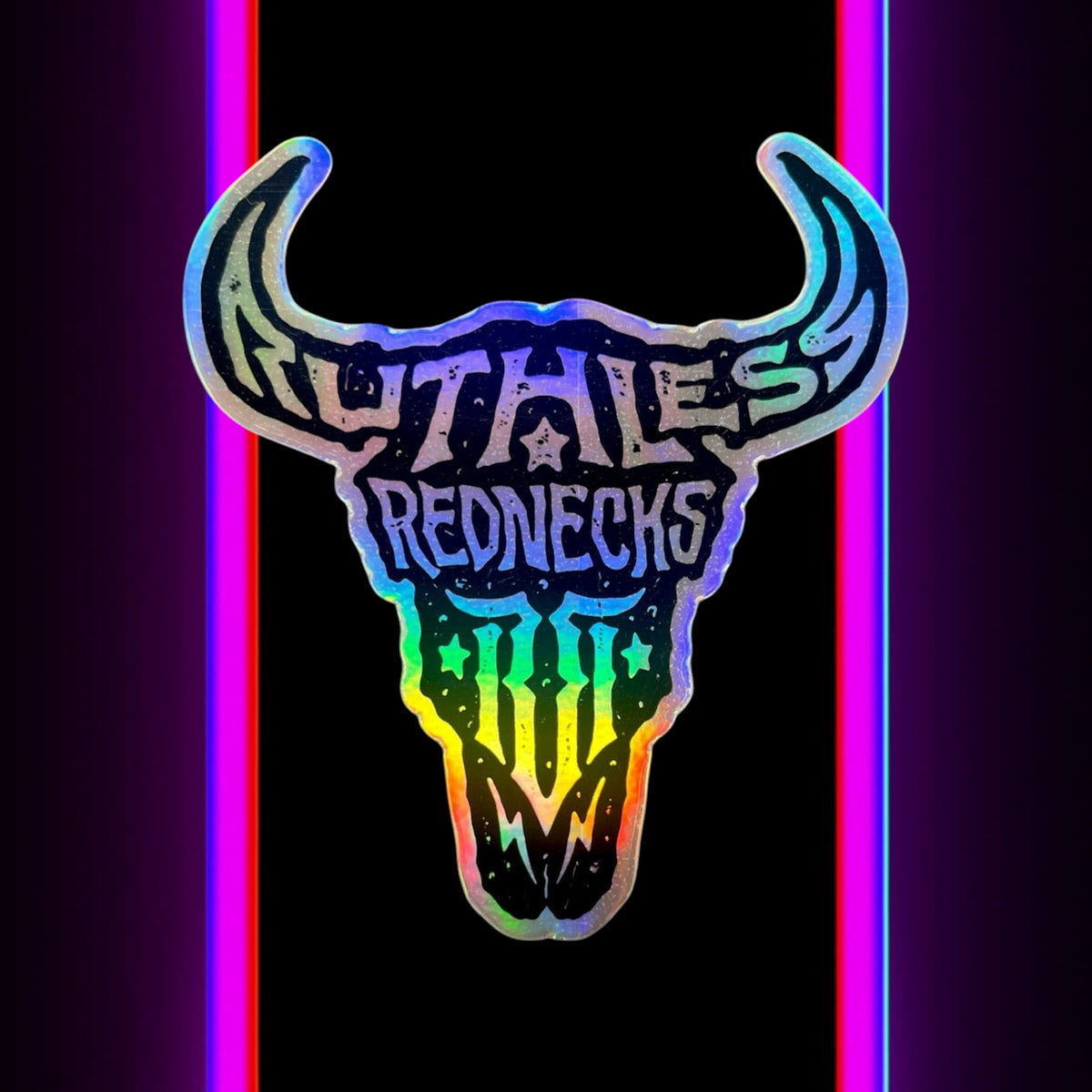 Roughstock Holographic Sticker