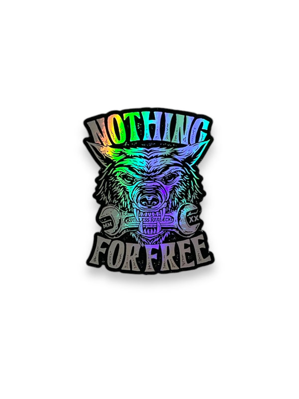 Alpha Holographic Sticker