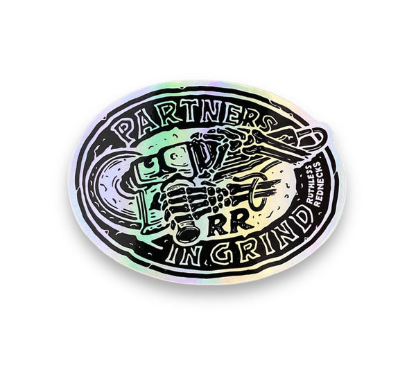 Partners in Grind Holographic Sticker