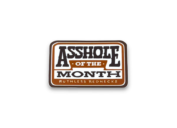 Asshole of the Month Sticker