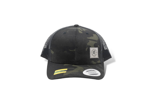 Icon Leather Square Curved Snapback