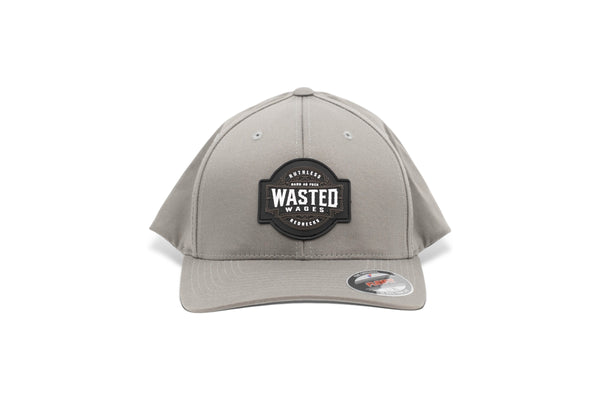 Wasted Wages Rubber Patch  Flexfit