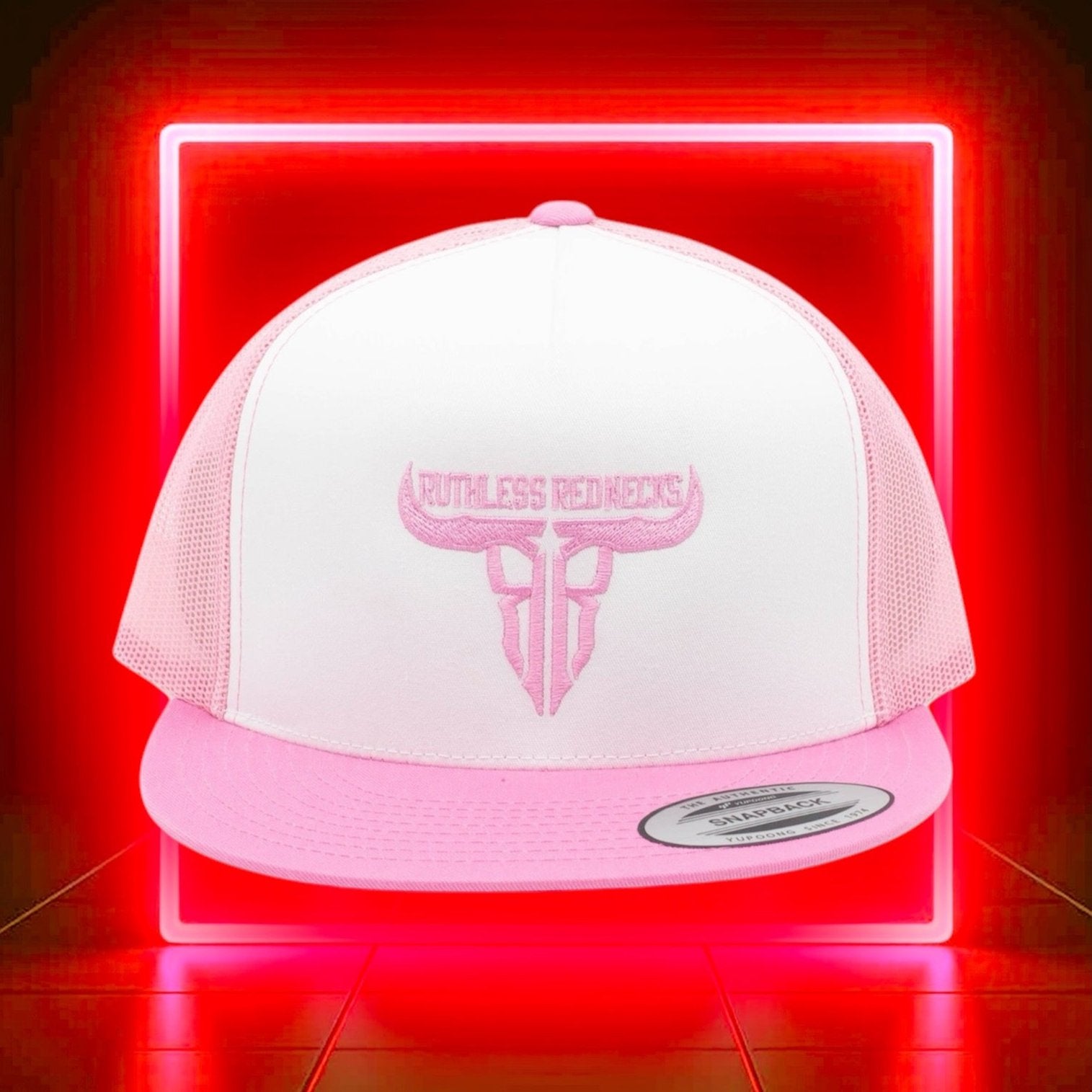 Raw Talent Mesh Flatbrim Pink Hat